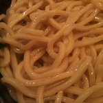 めん屋 高樹 - 特製濃厚つけ麺　麺のアップ