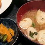 和食房 花ふく亭 - お味噌汁とお漬物