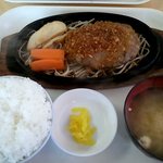 Ushiya -        ハンバーグ定食 ご飯 大盛り
