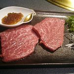 焼肉レストラン 李朝苑 - 単品 前沢牛 フィレ肉「シャトーブリアンのシャブシャブ 」ハーフ 3,445円 (通常 6,890円 (税サ込) 2018年03月