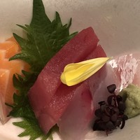 和食 鮨 日本酒 銀波 銀座店 - お造り三種盛り