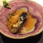 ナスとウニのあんかけ