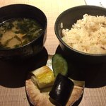 おとと - 鯛めし・味噌汁・漬物