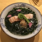 饗 くろ喜 - 桜マスとわかめの塩そば（1,500円）※わかめそば2018第4弾 2018.3