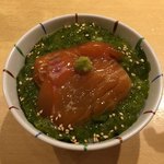 饗 くろ喜 - めかぶご飯 〜桜マスの漬け入り〜（300円） 2018.3