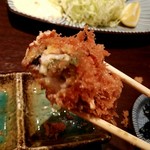 とんかつ檍 - カキフライ　リフト！