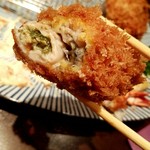 とんかつ檍 - カキフライ　リフト！