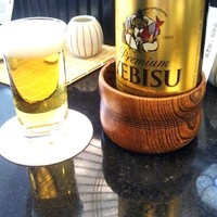 割烹 天ぷら 三太郎 - 瓶ビールはエビスを選択