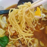 ふくふくラーメン - 全て混ざると奥深い醤油味に…