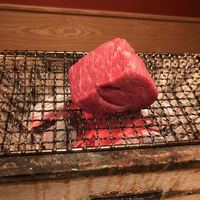 銀座 きた福 - 尾崎牛焼いてます