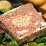 わいん食堂 Chez とし - 2018.3 ゴルゴンゾーラ入りパテ（1,400円）