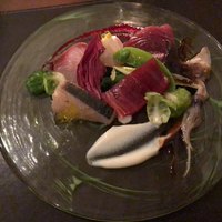 ボッテゴン - ホタルイカ、鰆、鰹、天然マグロのカルパッチョ