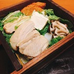 Yamaguchisankainomegumibetteifukunohana - 鶏肉と野菜のせいろ蒸し。ヘルシー！