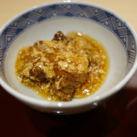 割烹酒亭 三分亭 東京ミッドタウン日比谷 - 菊芋唐揚げのそぼろあんかけ