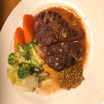 はす亭 - 和牛もも肉あみ焼き（1600円）