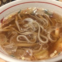 瓢嘻 京橋店 - 締めのお蕎麦をいただく前にご飯一膳いただいちゃいました