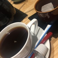 瓢嘻 京橋店 - デザートの珈琲と胡桃餅　出汁しゃぶとセットです　あらお得