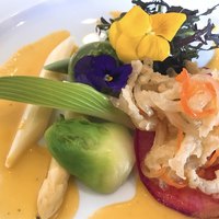 サドヤレストラン レアル・ドール - 白魚のマリネ　春の彩り野菜添え アップ