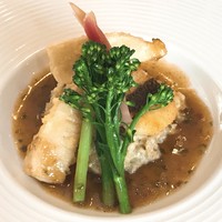 サドヤレストラン レアル・ドール - 鯛のポワレ 柑橘バターソース 大葉の香り