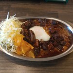キングダムカレー - キングダムカレー　モテコ3月号クーポン限定の牛すじカレー　