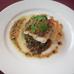 バンケット - ランチコース　真鯛のポワレ　焦がしバターソース