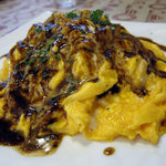 カフェレストラン ホット・ベリー - タンポポオムライス(特製デミグラスソースとハヤシソース)　1480円