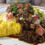 カフェレストラン ホット・ベリー - とろ～りチーズとミートソースのオムライス　1180円