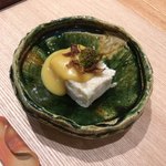 日本料理 e. - 胡麻豆腐とふきのとう