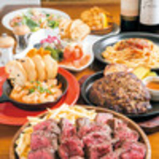 【ご予約】ネットで予約も簡単便利！コース料理も充実◎肉バル！