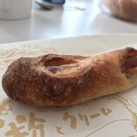 粉とクリーム - 先端に着目する。