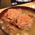 沼津魚がし鮨 流れ鮨 - クリガニの味噌汁