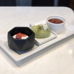 FORYOU - ストロベリーショートケーキ、抹茶のムース、カタラーナ