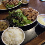 平安・菜心酒家 - 豚の生姜焼き定食