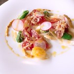 高知県産カツオのサラダ仕立てマリネ