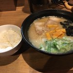 五右衛門釜仕込み とんこつラーメン GOJOH - 『仁』ラーメン、ランチメニューご飯セット