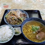 寅ちゃんラーメン - ホルモンランチ 塩ラーメン