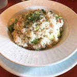 チベッタ - 某日の日替わりリゾット カニとキャベツの塩味
      カニもキャベツもたっぷり！白ワインが欲しくなりますw