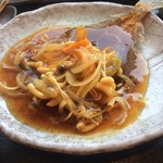 松月 - 日替わりランチのカレイの甘酢あんかけ定食はお得です。(^^)