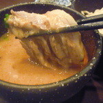 濃厚つけ麺・ラーメン 八重桜 - つけ麺の炙りチャーシュー