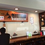 鳥峰うなぎ店 - 店内に張り紙が