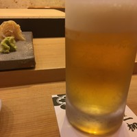 すし家 一柳 - 生ビール