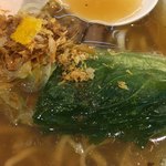 Japanese Soba Noodles 蔦 - ロメインレタスのおひたし