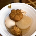 やとや - おでんは柚子胡椒で頂きます