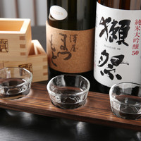 □ 厳選日本酒三種 本日の飲み比べ □