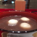 イッピン カフェ - 白玉おしるこセット 2017/01/13