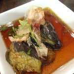 （汁）ハレノヒ - 揚げ茄子煮びたし￥525