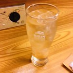 にしきや - ロックワイン（白 350円）