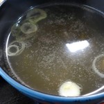 たか富 - 焼きそばに付いてきた、おまけの中華スープ