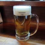 いかやき やまげん - 生ビール