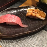 築地青空三代目  銀座三越 - 最強の三代目セットの大トロと煮穴子